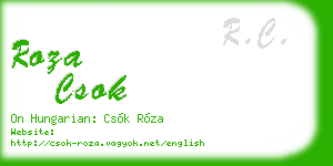 roza csok business card